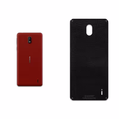 برچسب پوششی ماهوت مدل Black-Leather مناسب برای گوشی موبایل نوکیا 1 Plus