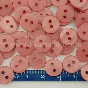 دکمه پیراهنی 18 صدف کالباسی تیره