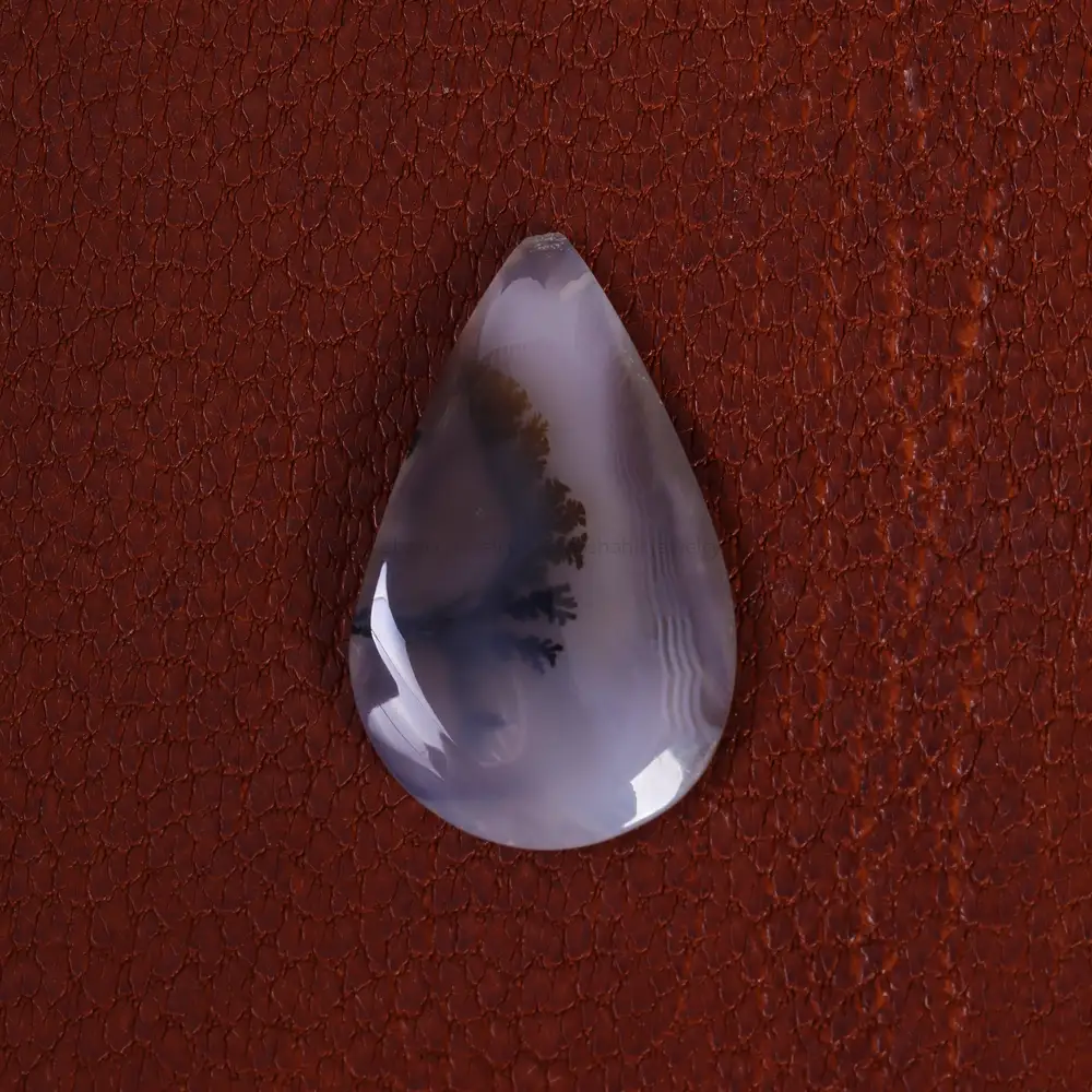 نگین عقیق شجر کد 21424 - جواهری مشاهیر