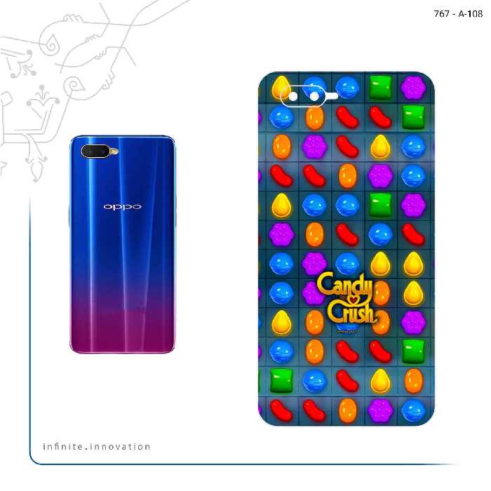برچسب پوششی ماهوت مدل Candy Crush Game Series مناسب برای گوشی موبایل اپو K1