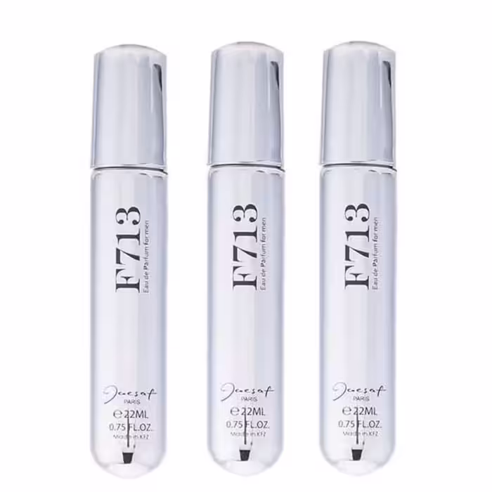 عطر جیبی مردانه ژک ساف مدل F713 حجم 22 میلی لیتر مجموعه 3 عددی