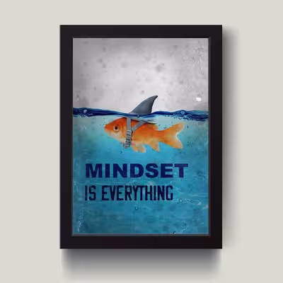 تابلو مدل دکوراتیو انگیزشی mindset کد G5-25