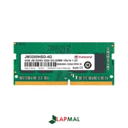 رم لپ تاپ DDR4 تک کاناله 3200 مگاهرتز CL22 ترنسند مدل SODIMM ظرفیت 4 گیگابایت
فروشگاه اینترنتی تخصصی لپتاپ لپ مال