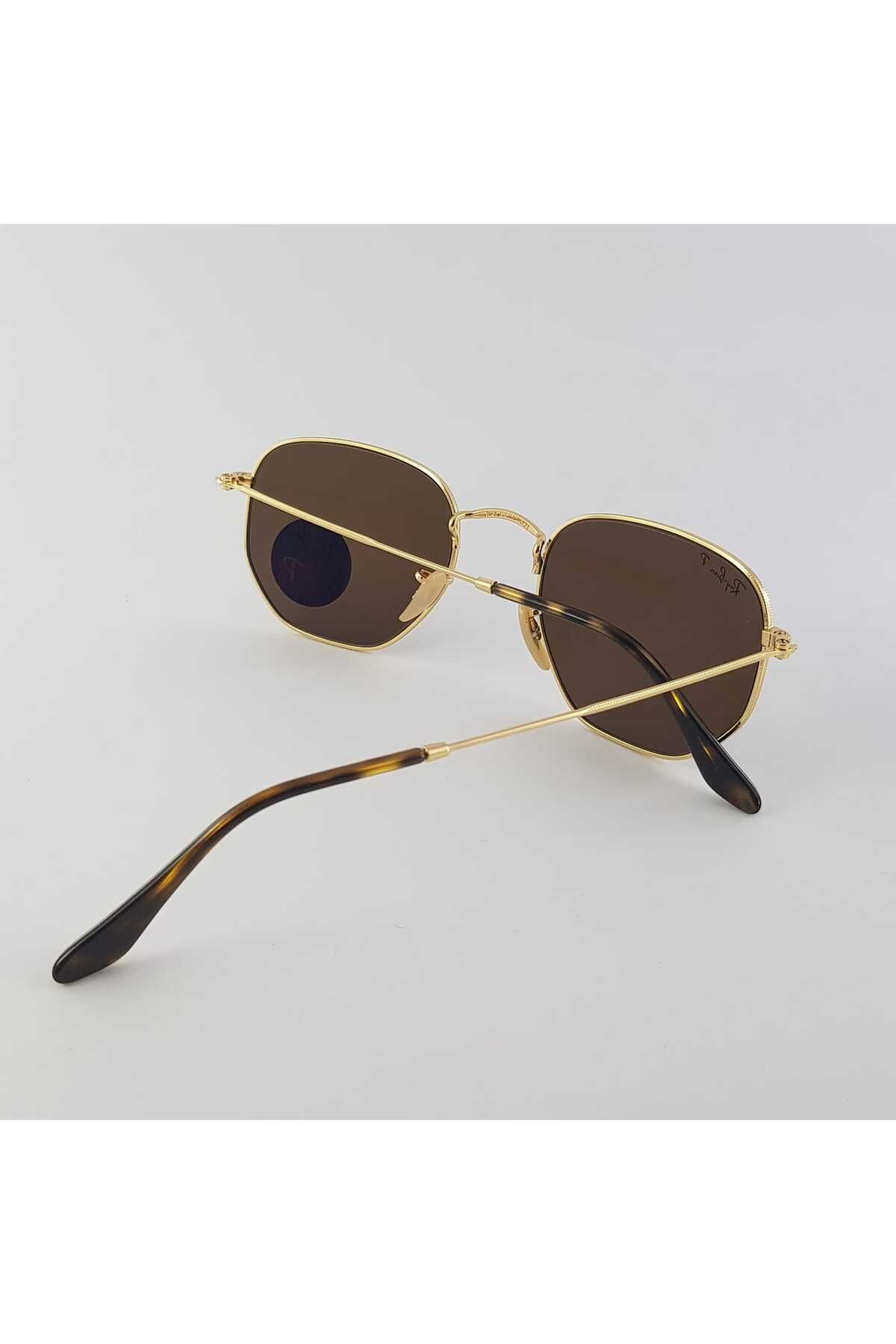 عینک آفتابی طلایی مردانه و زنانه 3548 001 57 51 اورجینال Ray-Ban