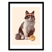 قیمت و خرید تابلو دکوراتیو مدل پوستر تلفیقی گربه کد 1748