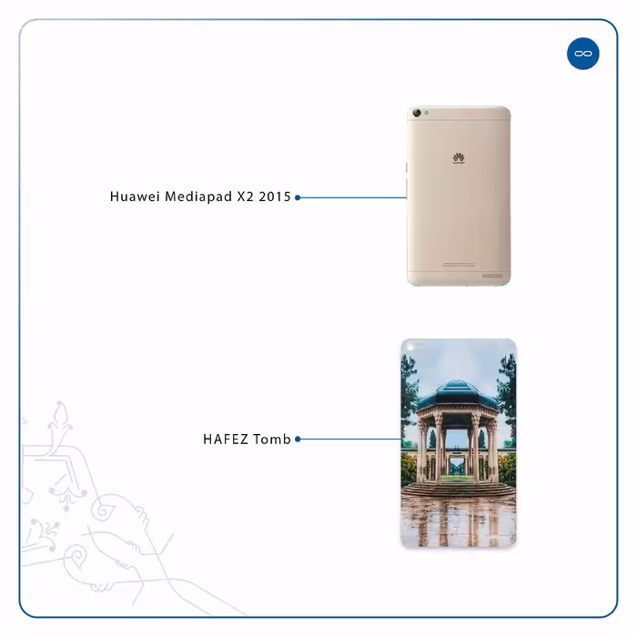 برچسب پوششی ماهوت مدل HAFEZ-Tomb مناسب برای تبلت هوآوی Mediapad X2 2015
