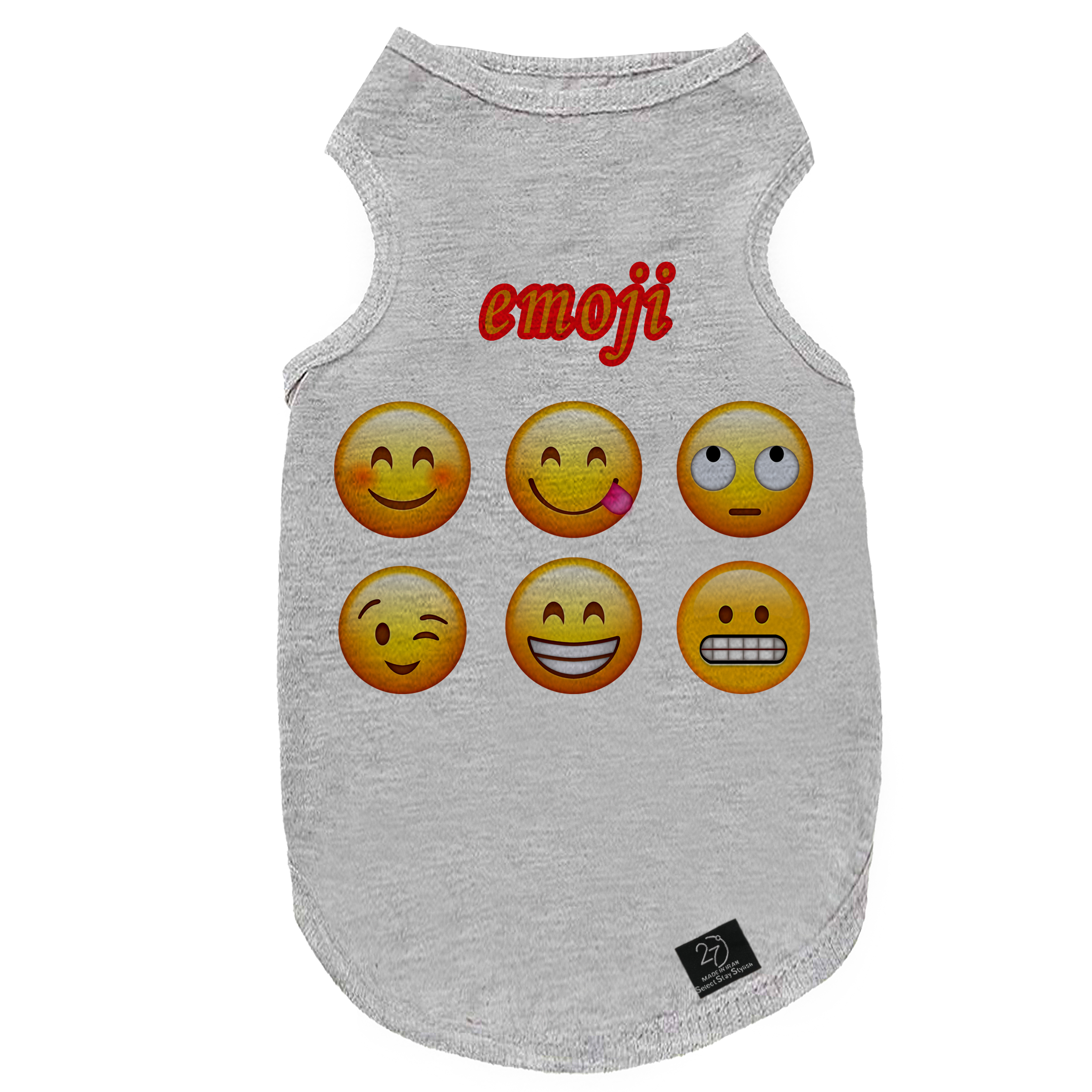  لباس سگ و گربه 27 طرح EMOJI کد H15 سایز M