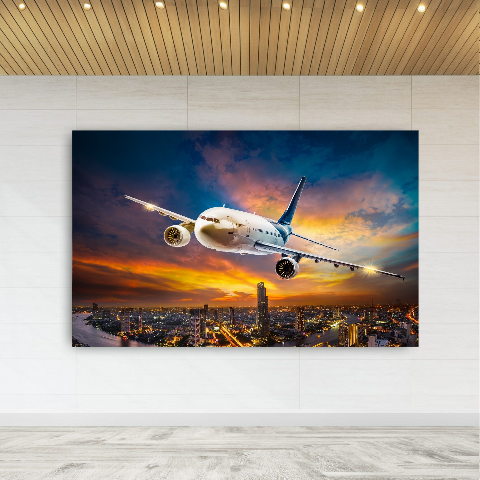 تابلو بوم طرح هواپیما ایربایس مدل SDB868