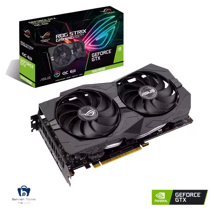 کارت گرافیک ایسوس مدل ROG STRIX GTX1660 OC 6GB GAMING