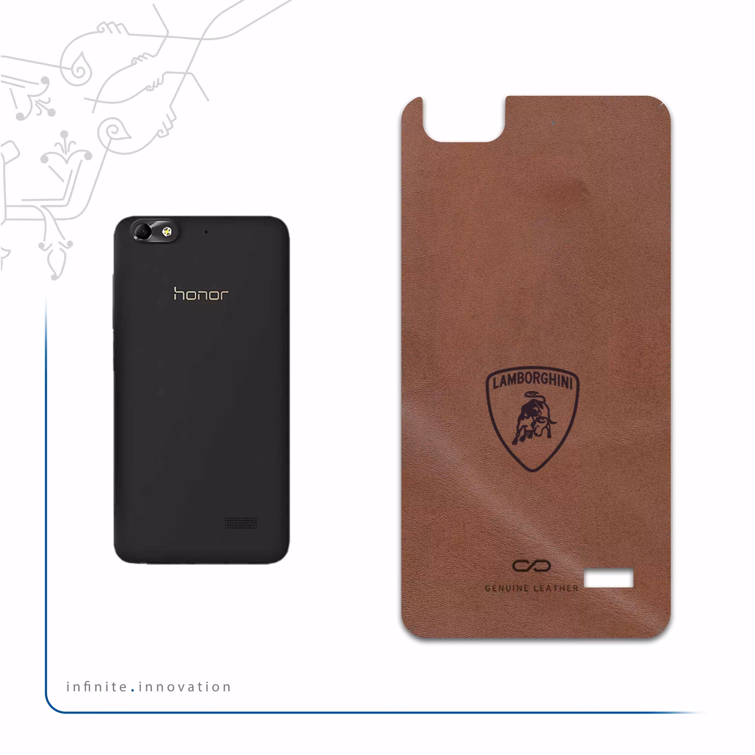 برچسب پوششی ماهوت مدل MNL-LMBRGHNI مناسب برای گوشی موبایل آنر 4C