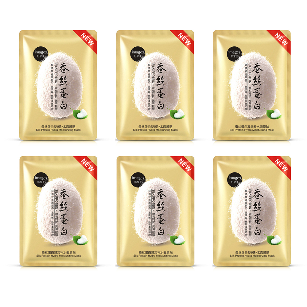 ماسک صورت ایمجز مدل ابریشم طلایی وزن 30 گرم مجموعه 6 عددی