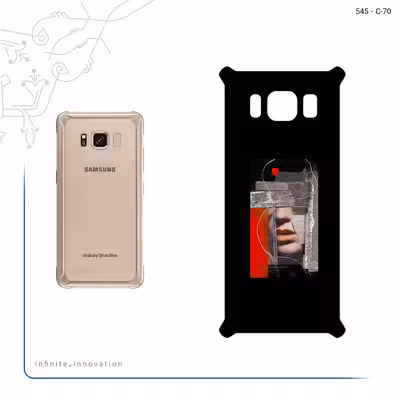 برچسب پوششی ماهوت مدل Collage of Mouth مناسب برای گوشی موبایل سامسونگ Galaxy S8 Active