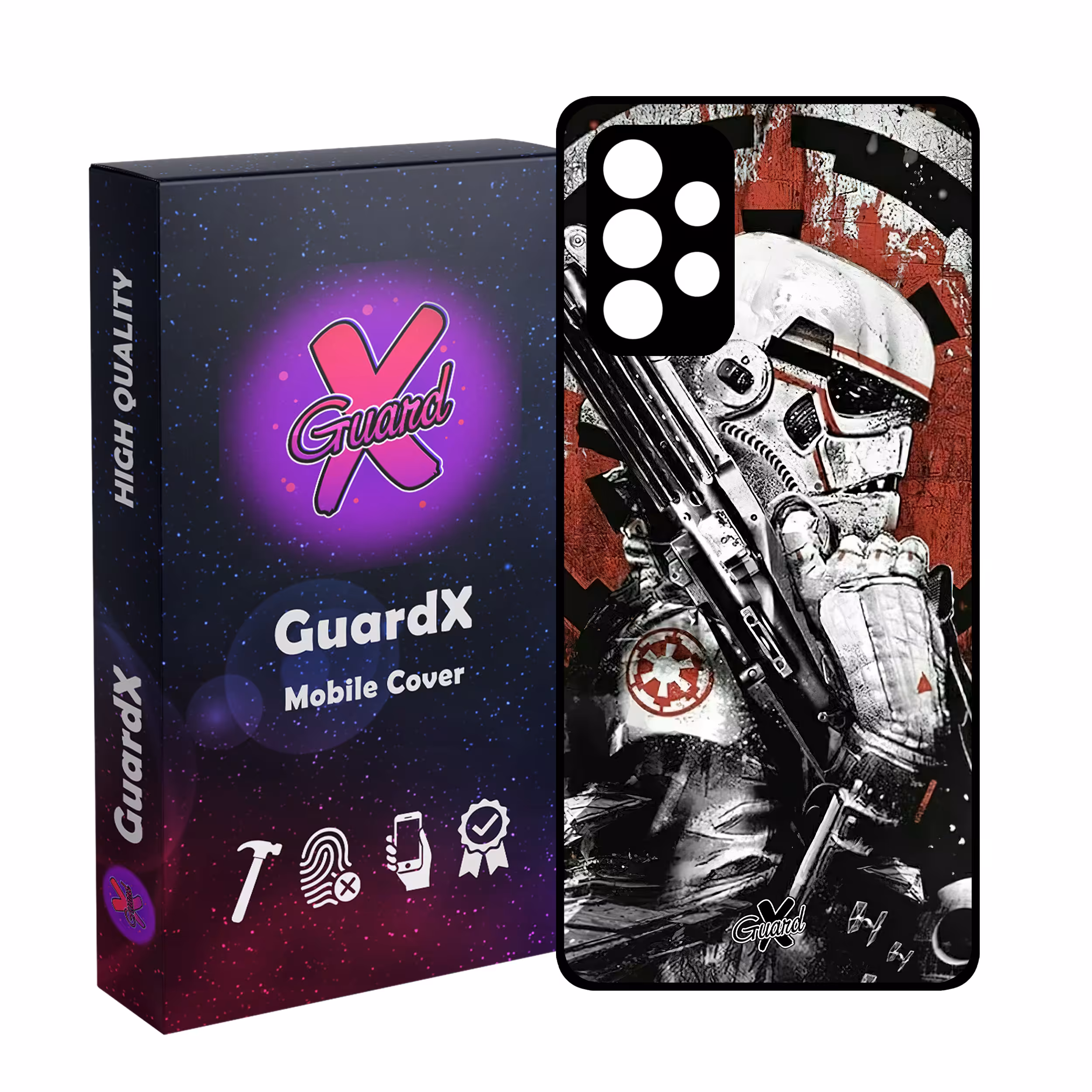 کاور گارد ایکس طرح جنگ ستارگان مدل Glass10494 مناسب برای گوشی موبایل سامسونگ Galaxy A23 4G