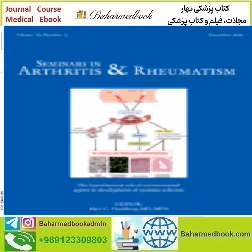 Seminars in Arthritis and Rheumatism Volume 50 Issue 1 to 6 2
