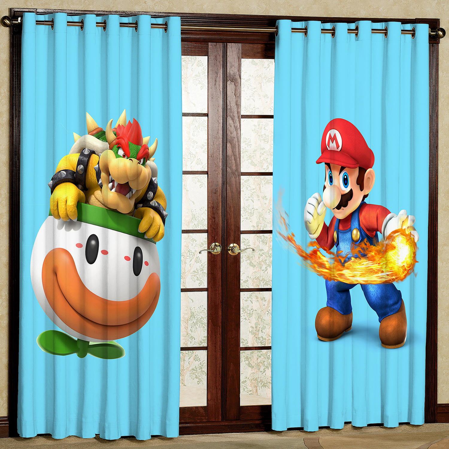 پرده مدل قارچ خور مخمل پانچی کد 4653a سایز 200x140 سانتی متر