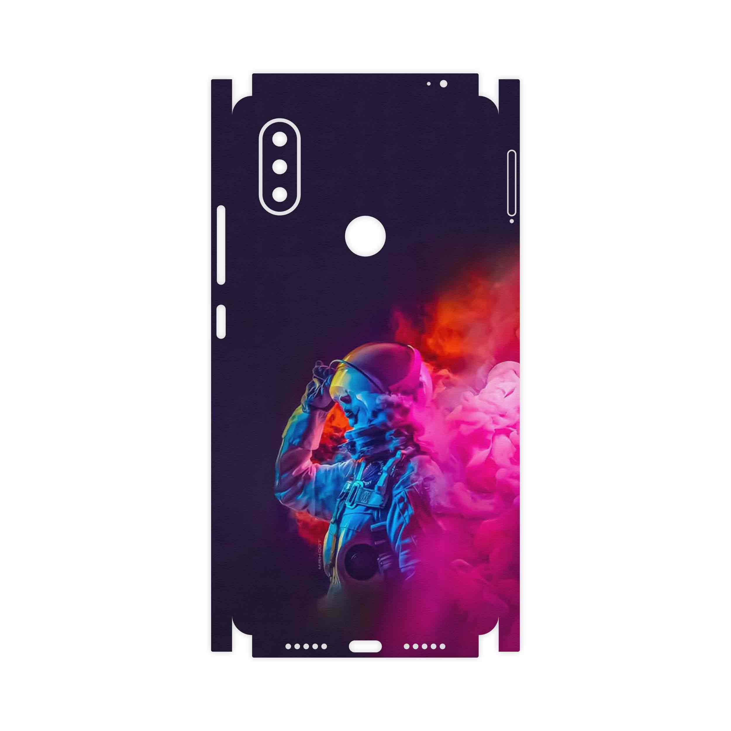 برچسب پوششی ماهوت مدل Smoke Rainbow Digital Art 1-FullSkin مناسب برای گوشی موبایل شیائومی Mi 8 SE