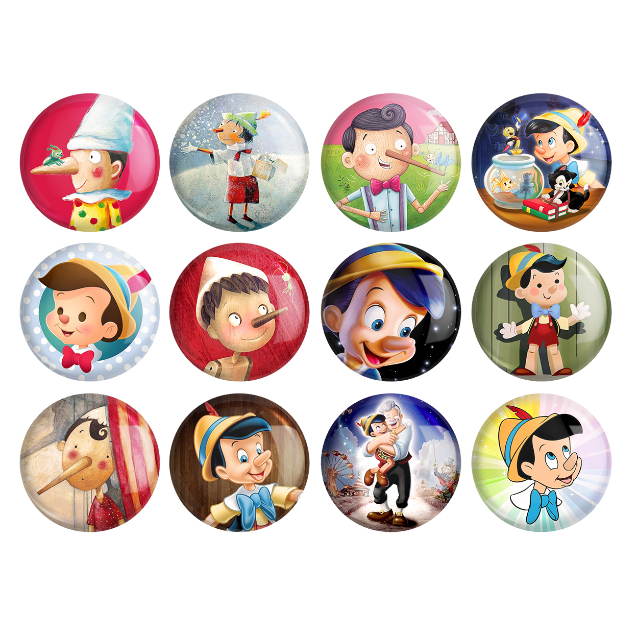 پیکسل خندالو طرح پینوکیو کد 299 مجموعه 12 عددی