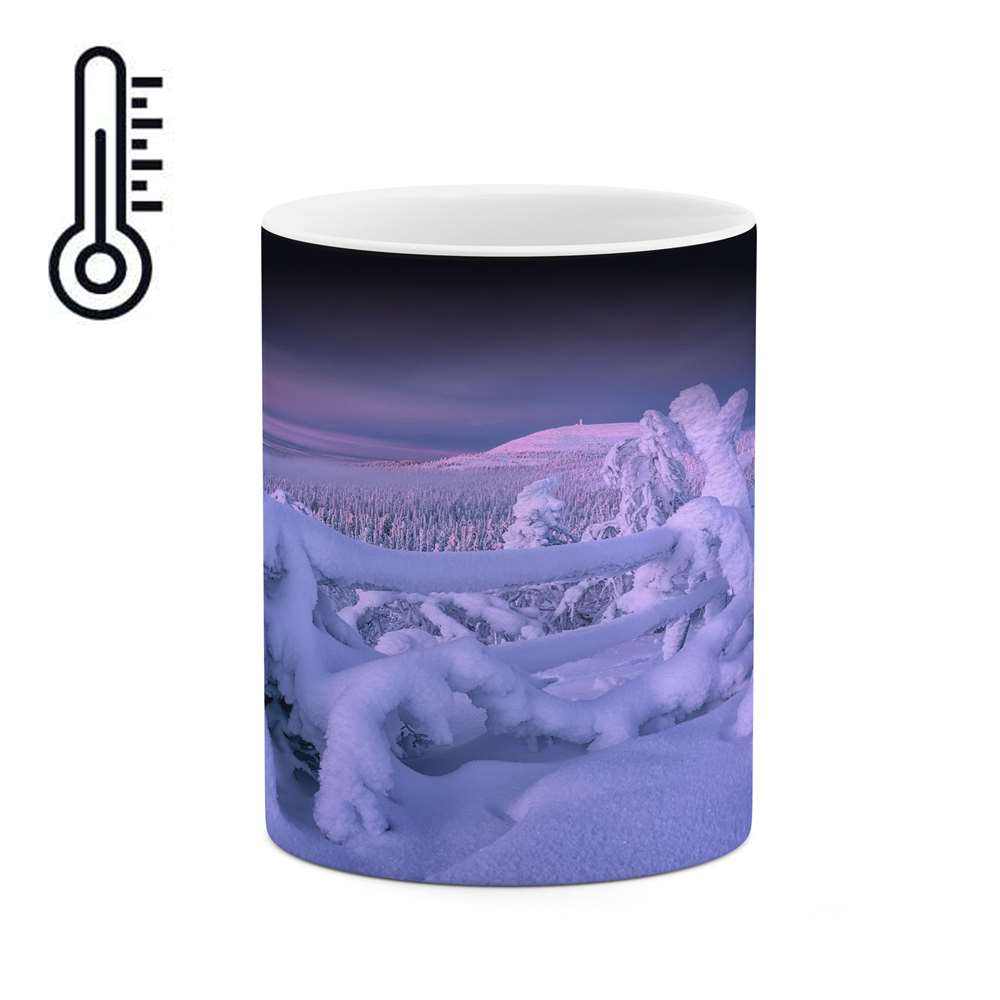 ماگ حرارتی کاکتی طرح برف مدل mgh17295