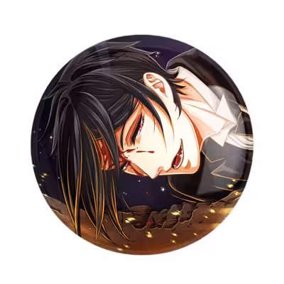 پیکسل خندالو مدل سباستین انیمه خادم سیاه کد 16346