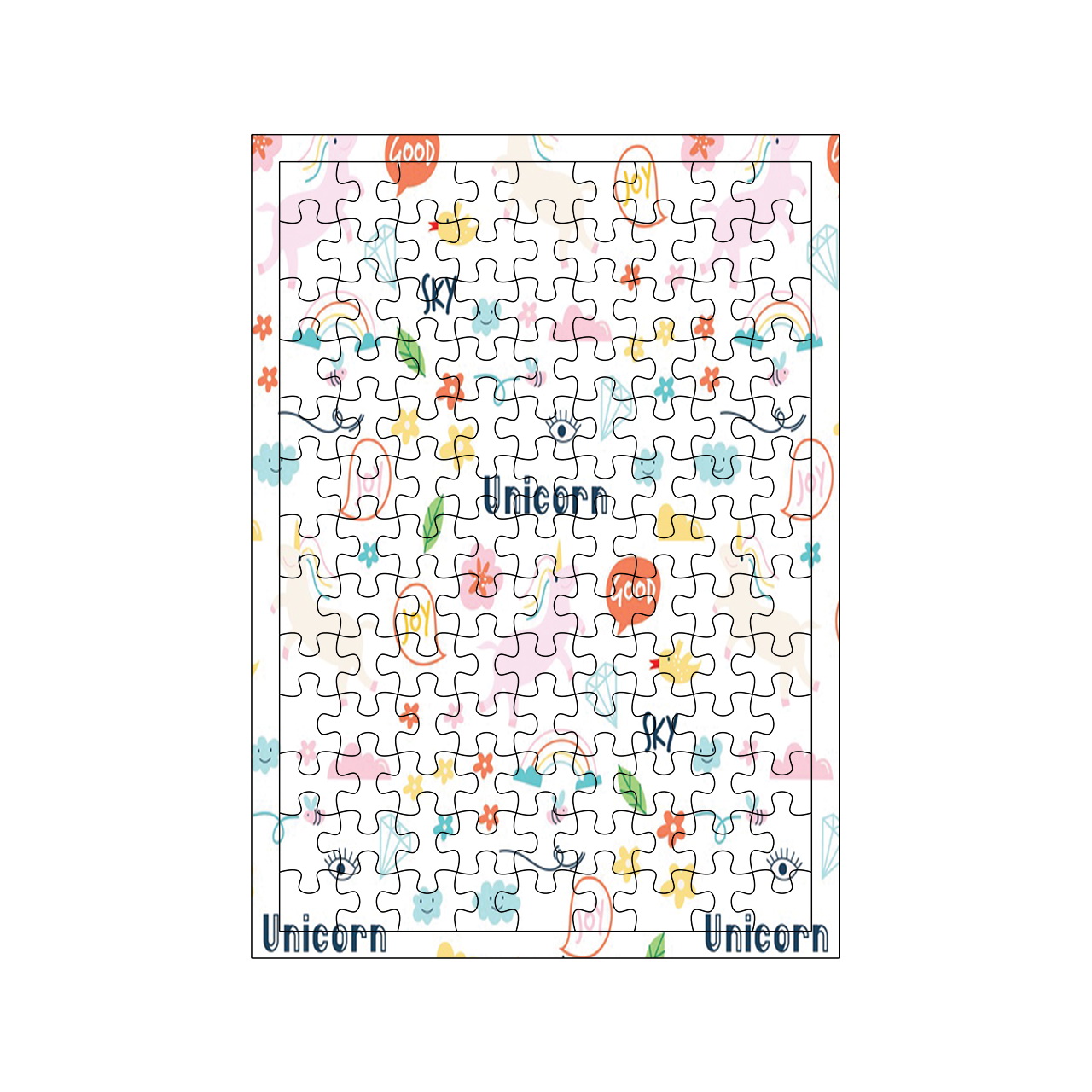 پازل 117 تکه مدل یونیکورن کد 363