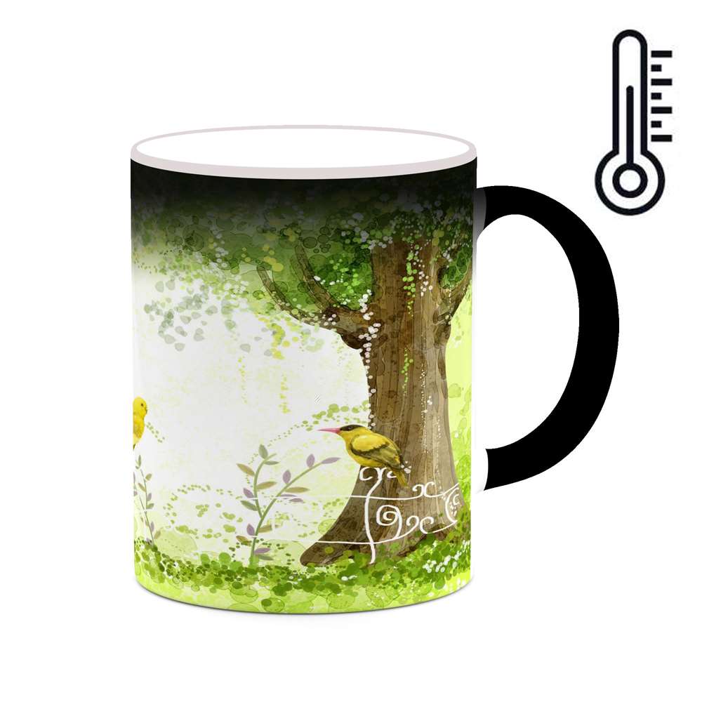 ماگ حرارتی کاکتی طرح دنیای فانتزی مدل mgh18642