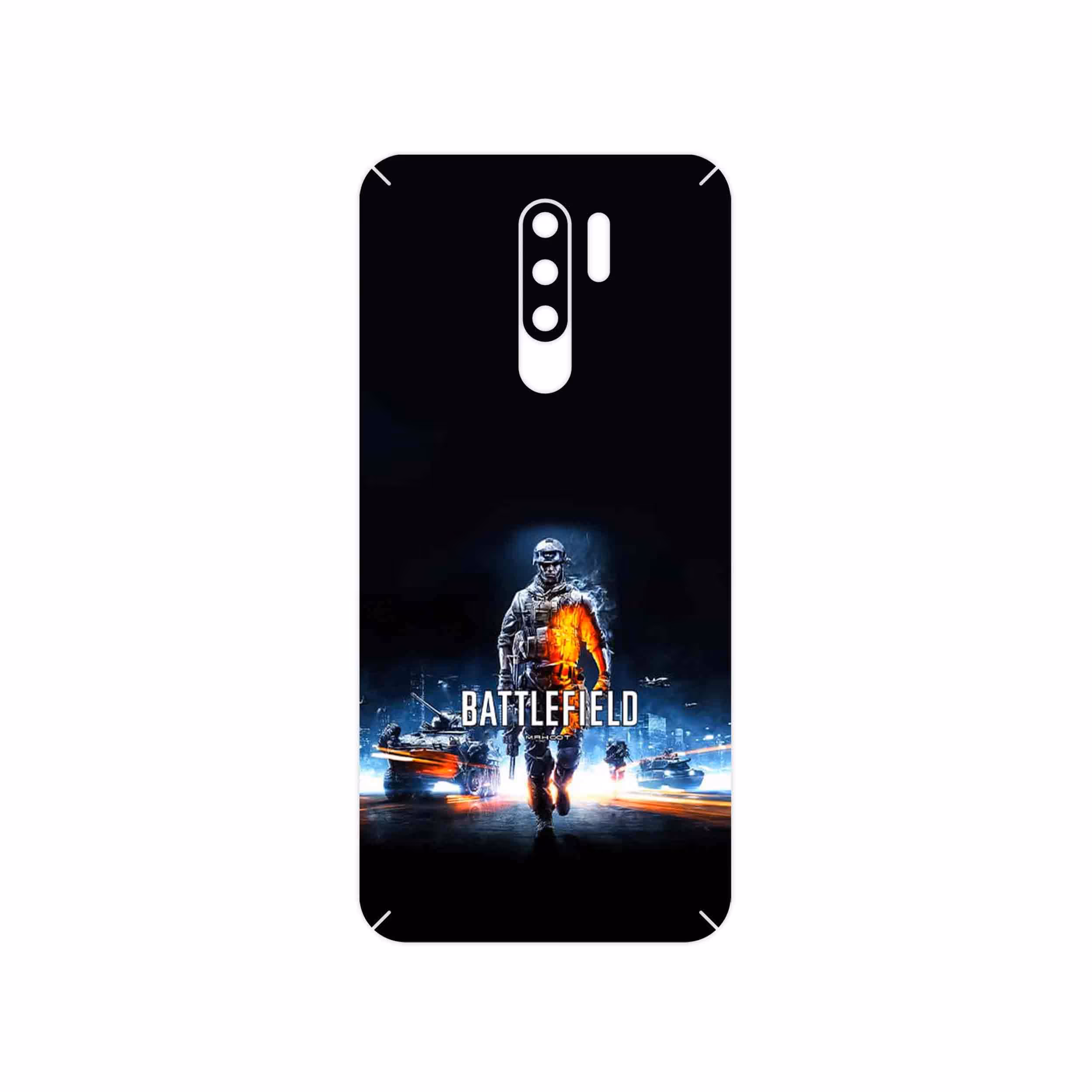 برچسب پوششی ماهوت مدل Battlefield Game Series مناسب برای گوشی موبایل شیائومی Redmi 9