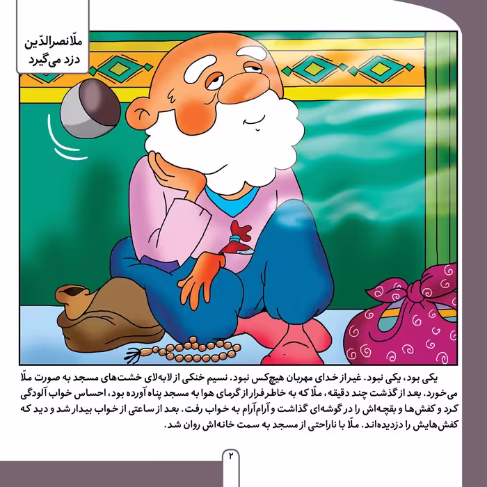 کتاب حکایت های ملا نصرالدین 8 ملانصرالدین دزد می‌گیرد اثر زهره فیض آبادی انتشارات برف