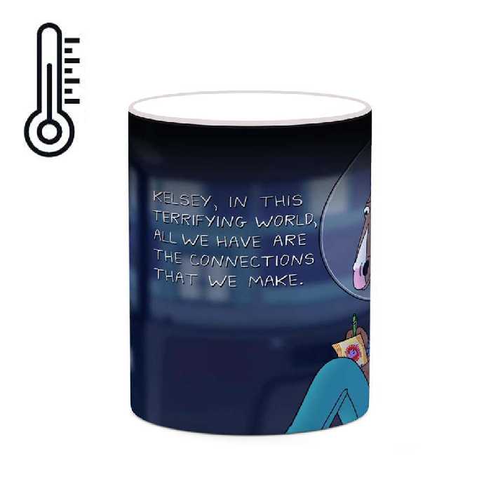 ماگ حرارتی کاکتی طرح کارتون BoJack Horseman مدل mgh22319