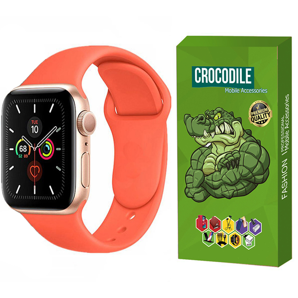بند کروکودیل مدل C-Silicon مناسب برای اپل واچ سری 4 38/ 40 میلی متری