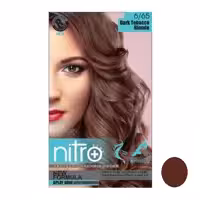 کیت رنگ مو و ابرو نیتروپلاس شماره 6.65 حجم 100 میلی لیتر رنگ تنباکویی تیره
