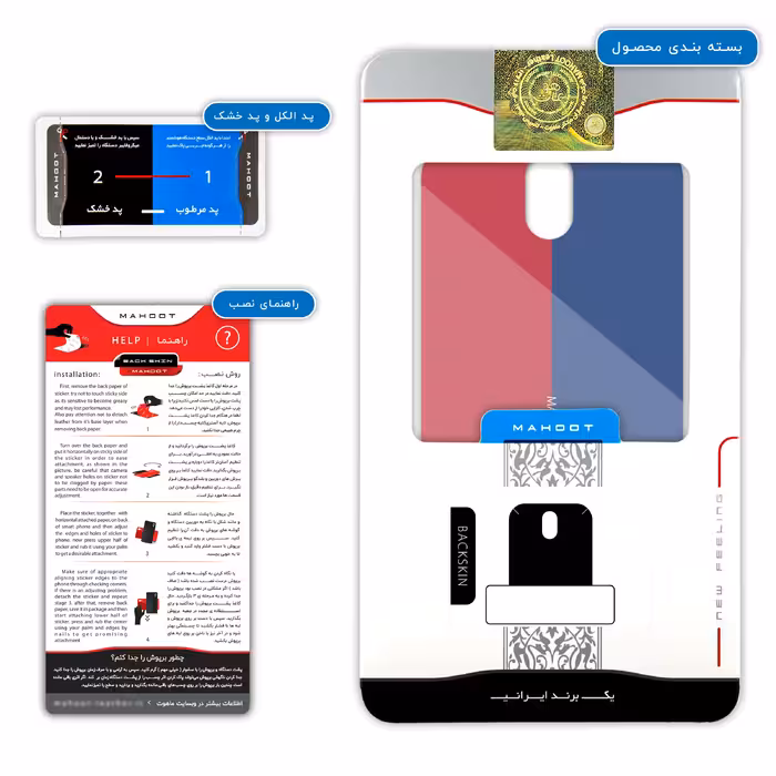 برچسب پوششی ماهوت مدل BARCELONA-FC-1 مناسب برای گوشی موبایل اچ تی سی Desire 500