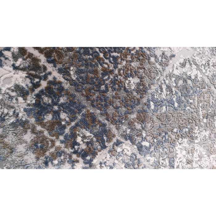 فرش ماشینی زمرد مشهد طرح پتینه کد TA123 زمینه طوسی