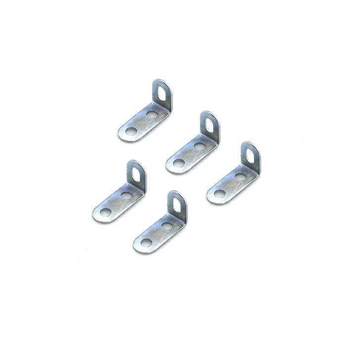 سازه رباتیک مدل بست یک ورخم 3 سوراخ 12 فلزی رنگی  بسته5 عددی