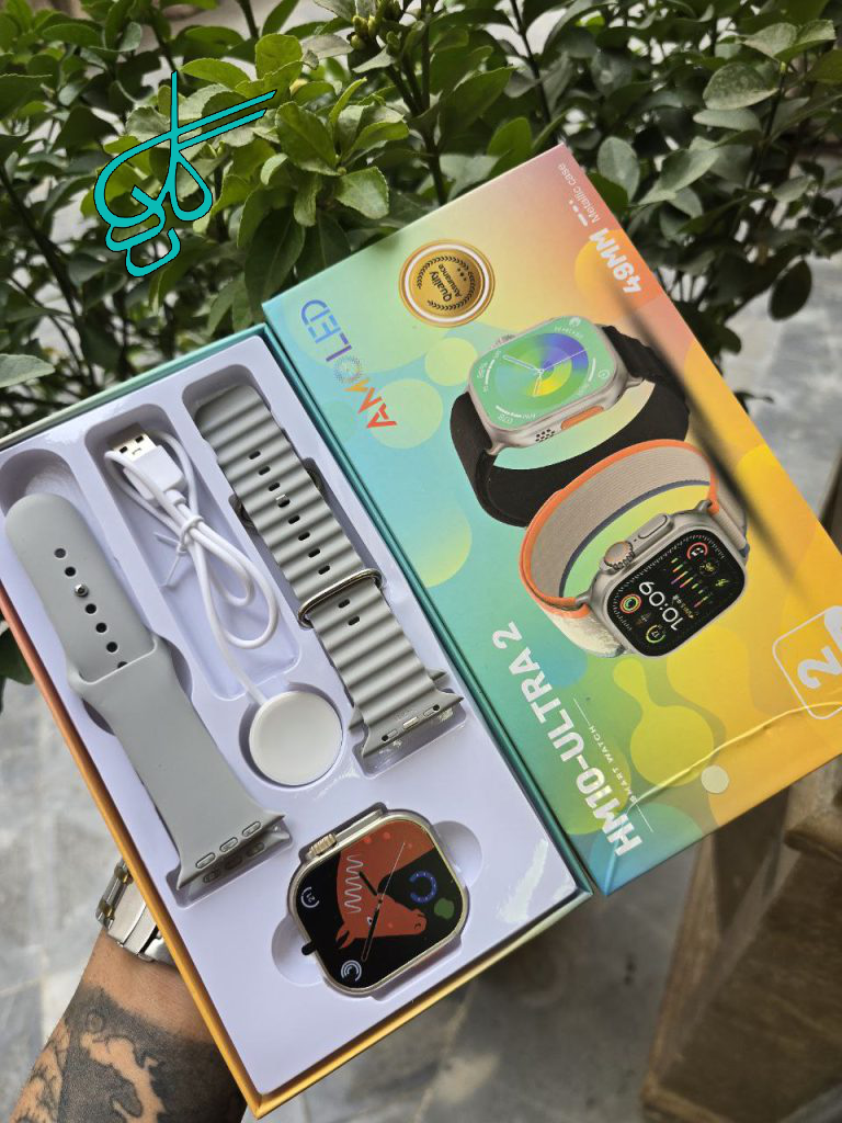 خرید اسمارت واچ اولترا 2 بسیار با کیفیت صفحه نمایش امولد دارای 2 بند کد 1916960 - ردگل