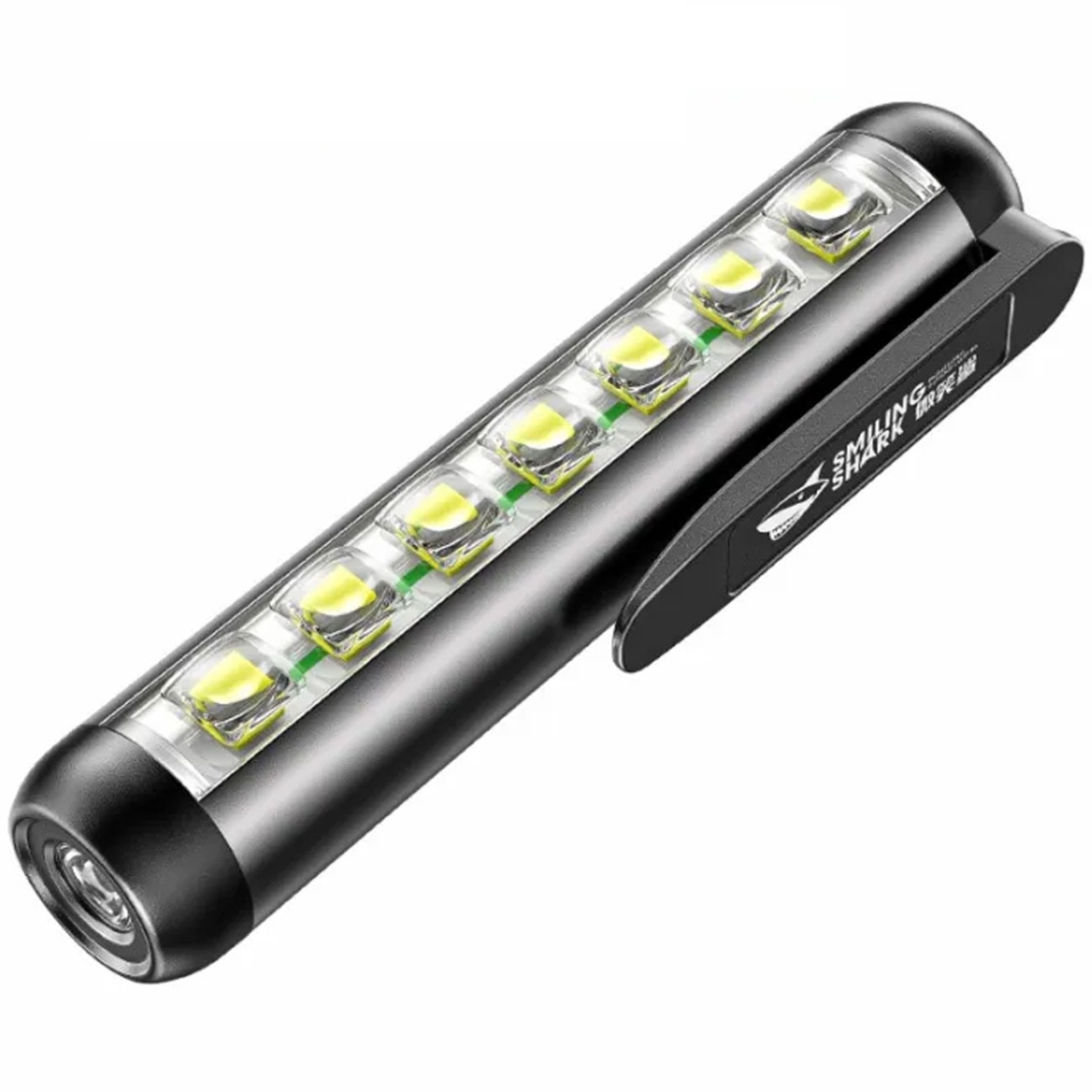 چراغ قوه کوچک گیره دار شارژی اسمایلینگ شارک مدل GZ-5155