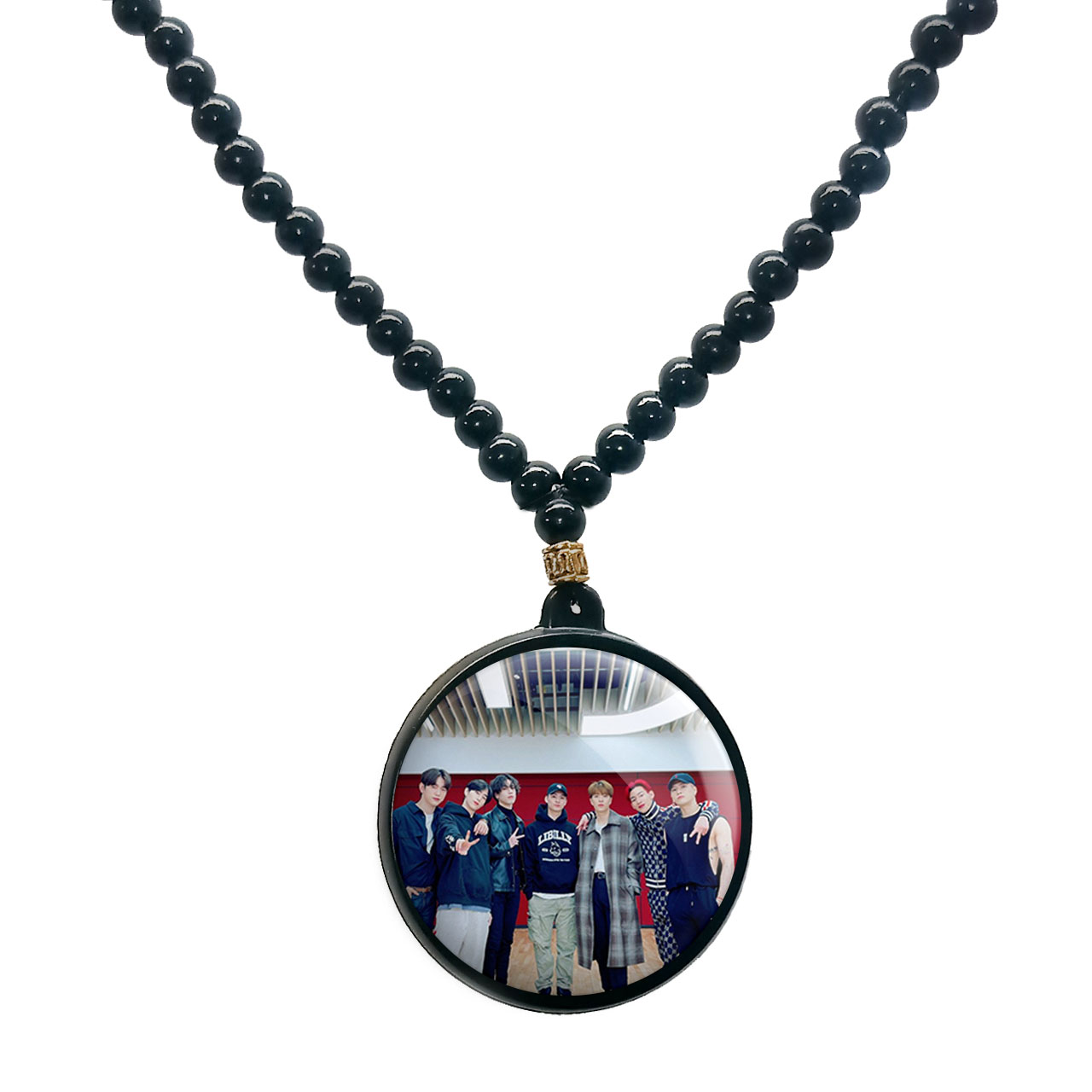 گردنبند پرمانه طرح GOT7 کد pmd.19095 مدل دو طرفه