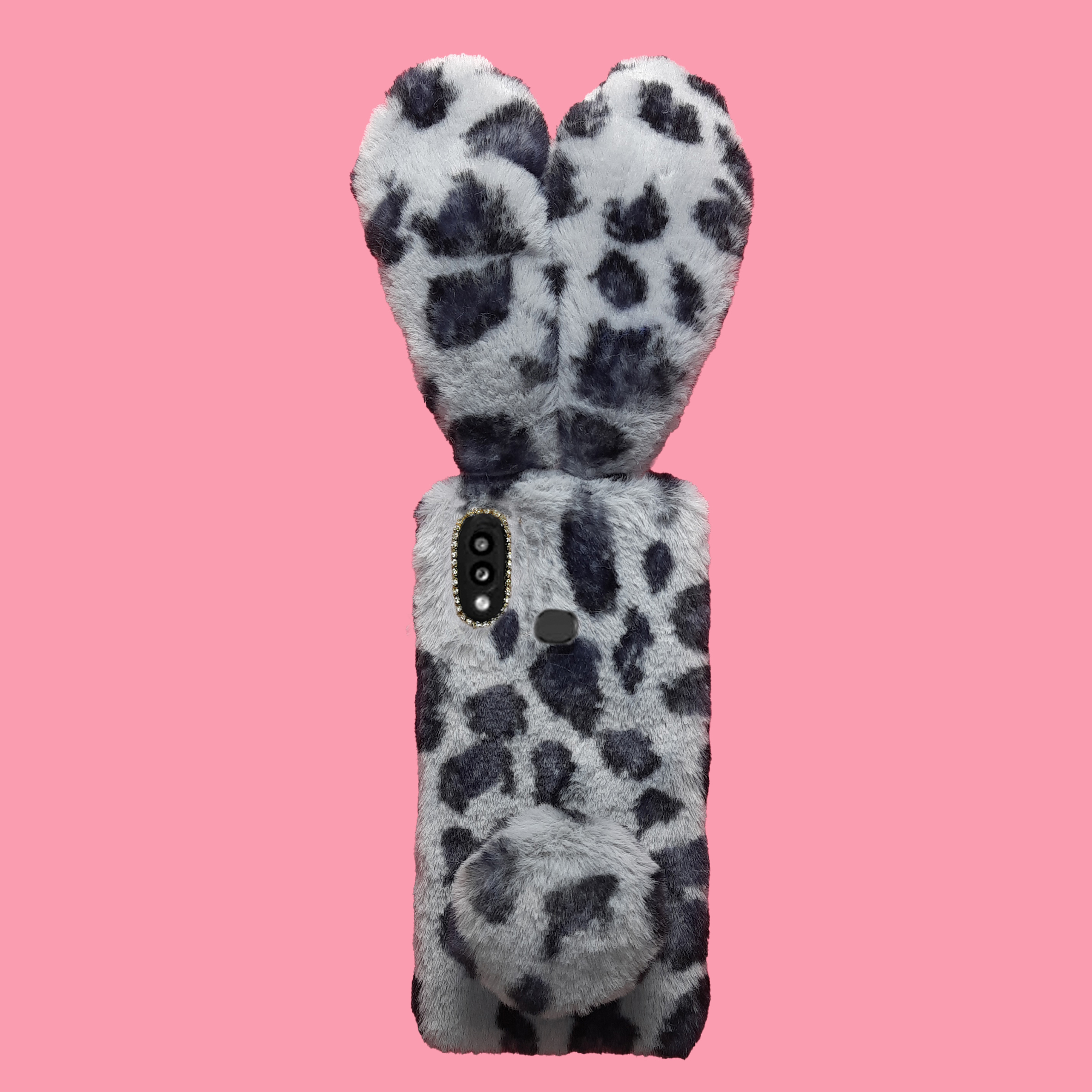 کاور مدل عروسکی طرح خرگوشی پلنگی مناسب برای گوشی موبایل سامسونگ GALAXY A10s