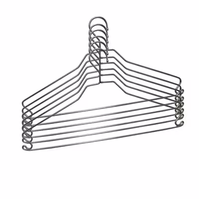 چوب لباسی الماس مدل قلاب دار کد YP-ES05 مجموعه 5 عددی