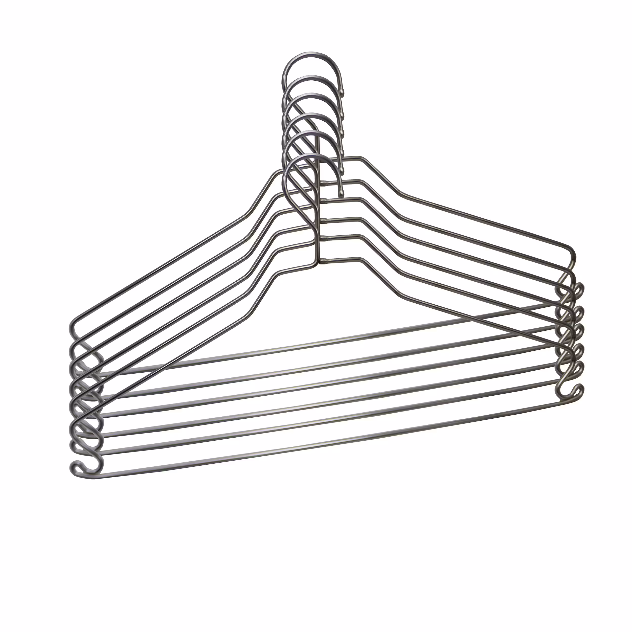 چوب لباسی الماس مدل قلاب دار کد YP-ES05 مجموعه 5 عددی