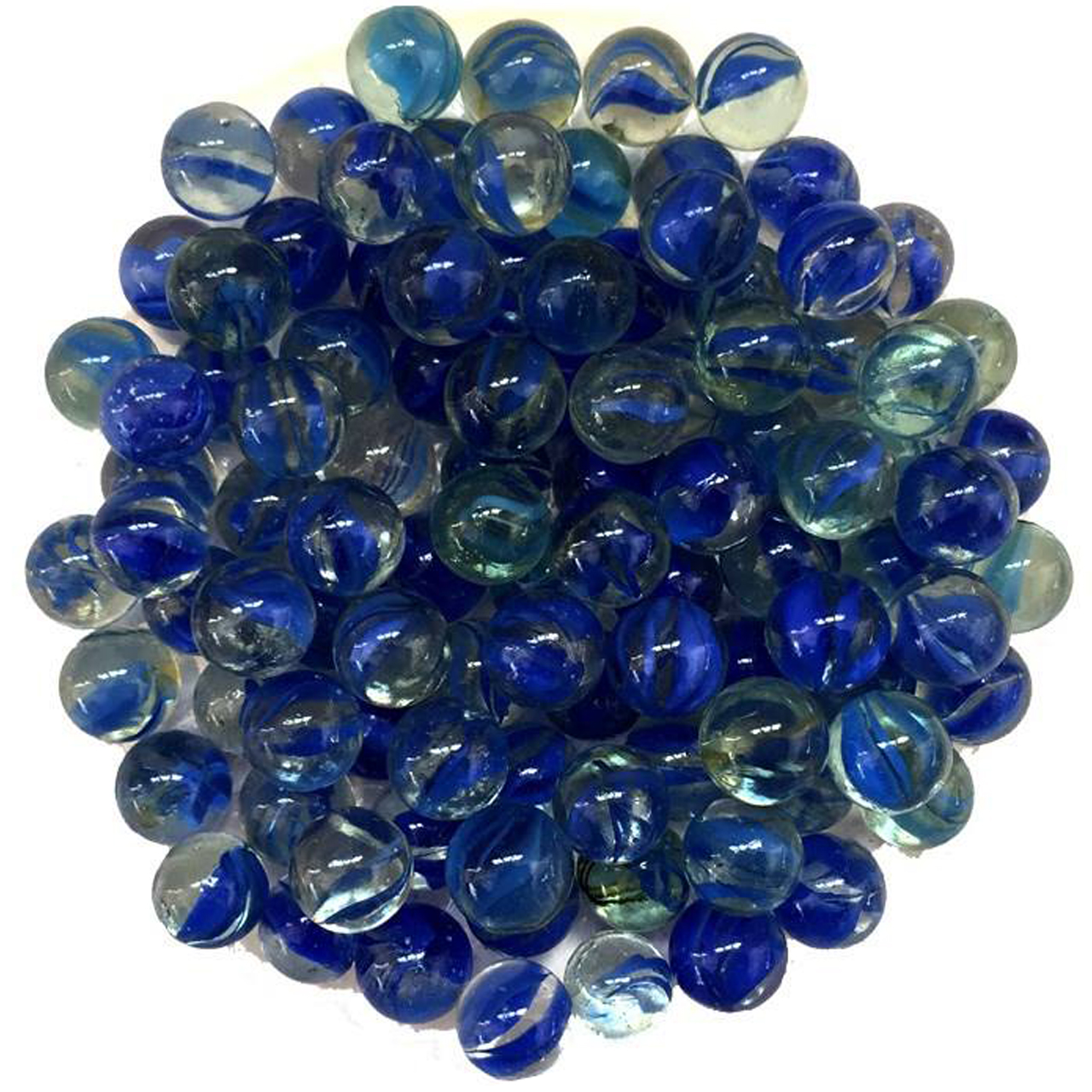 تیله مدل سه پر آبی بسته 400 عددی