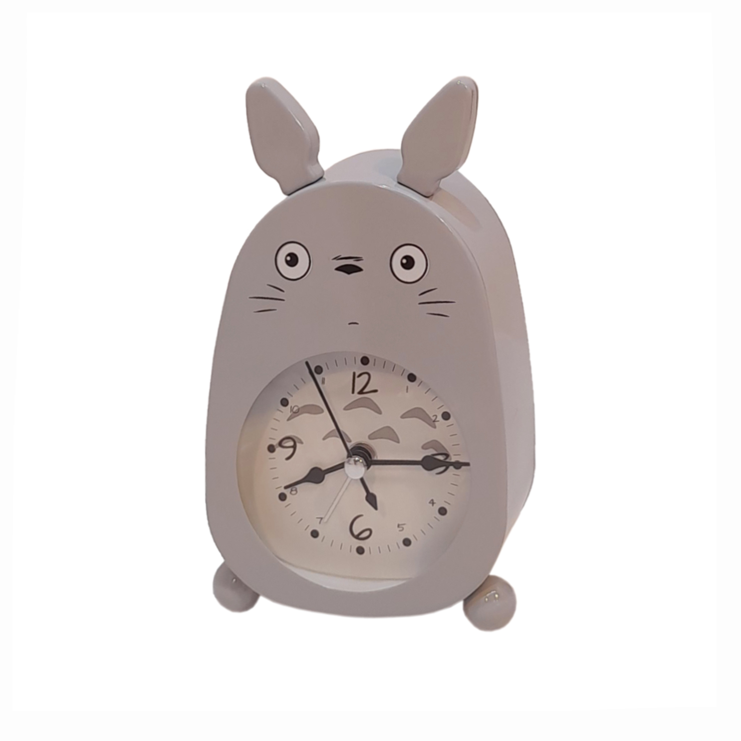 ساعت رومیزی فلزی پایه گرد طرح خرگوش