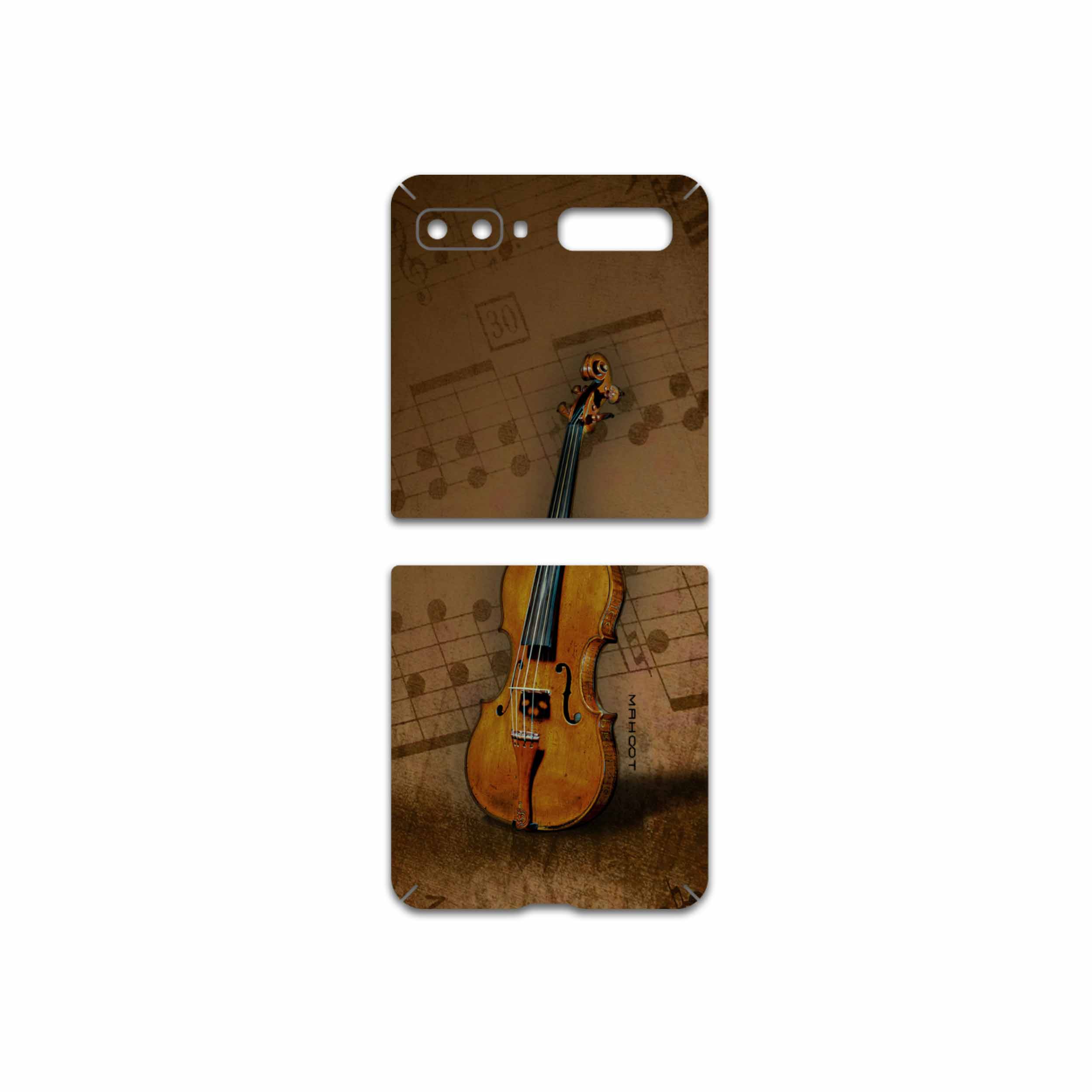 برچسب پوششی ماهوت مدل Violin-Instrument مناسب برای گوشی موبایل سامسونگ Galaxy Z Flip