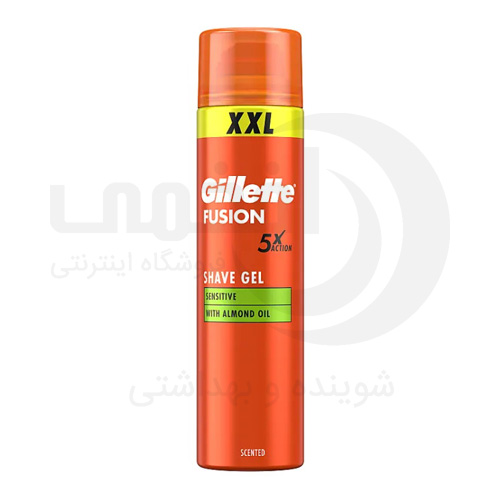 ژل اصلاح ژیلت مدل FUSION SENSITIVE حجم 240 میل