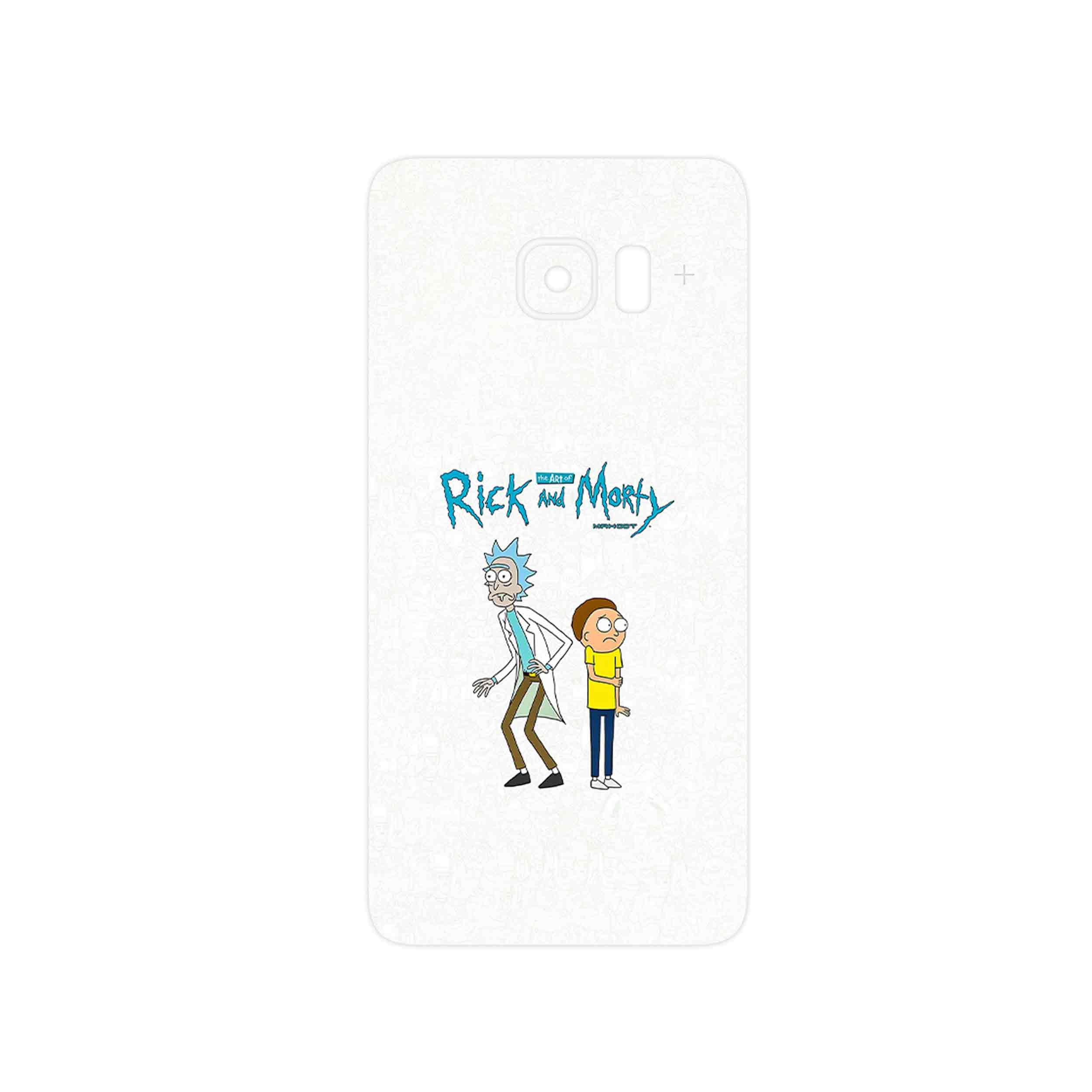 برچسب پوششی ماهوت مدل Rick and Morty مناسب برای گوشی موبایل سامسونگ Galaxy S6 Edge Plus