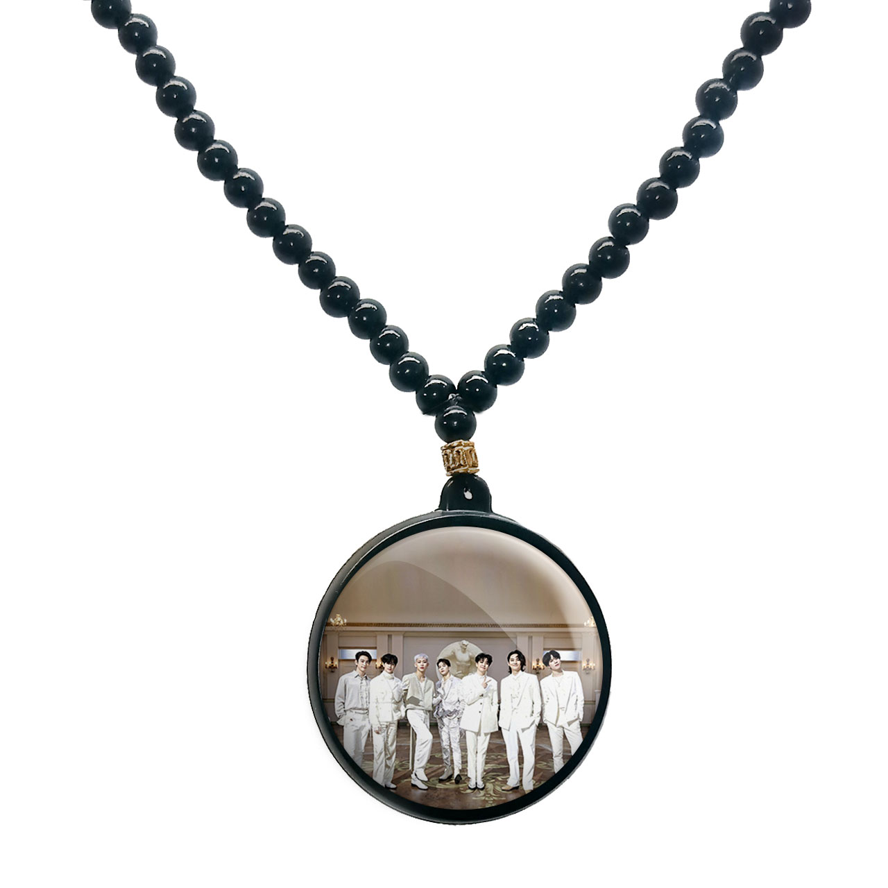 گردنبند پرمانه طرح GOT7 کد pmd.19050 مدل دو طرفه