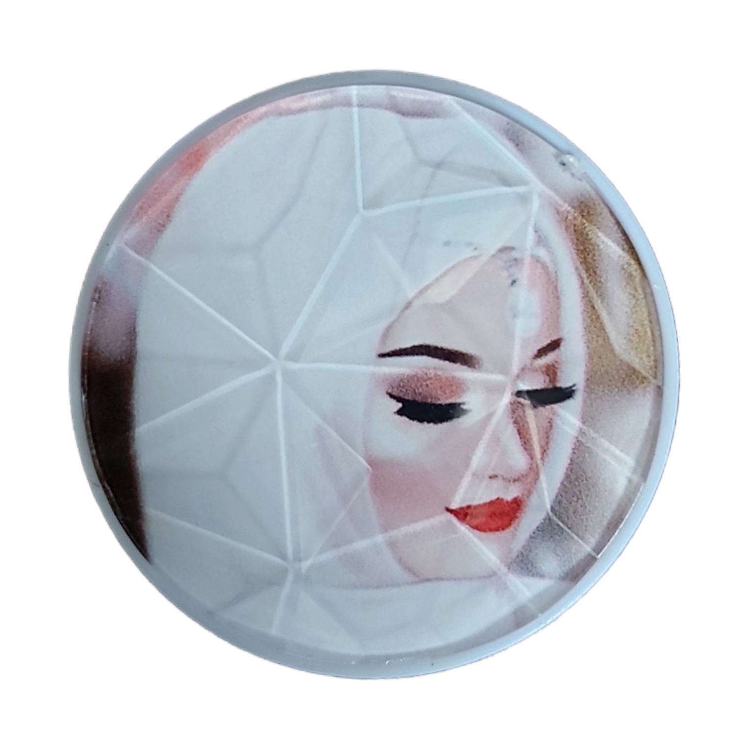 پایه نگهدارنده گوشی موبایل پاپ سوکت طرح دختر محجبه 2 Veiled Girl مدل کریستالی براق