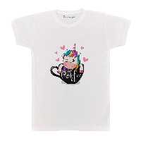 تی شرت بچگانه پرمانه طرح یونیکورن تک شاخ کد pmt.648