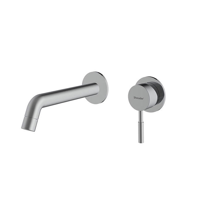 شیر روشویی توکار دو تکه شودر مدل روگن - Brass