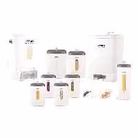 سرویس آشپزخانه چهارگوش 9پارچه درب شفاف لیمون