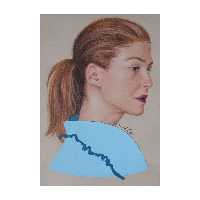 نقاشی مداد رنگی مدل رزاموند پایک کد 01